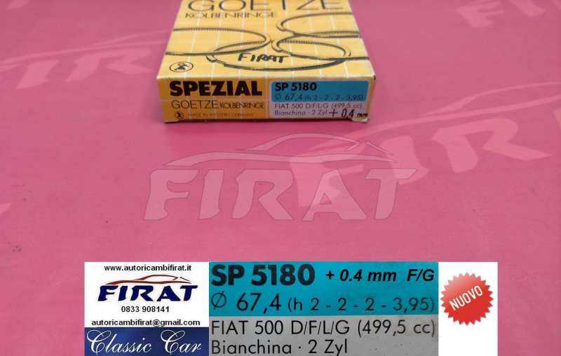 FASCE ELASTICHE FIAT 500 D - F - L - G 0,4 (SP5180)